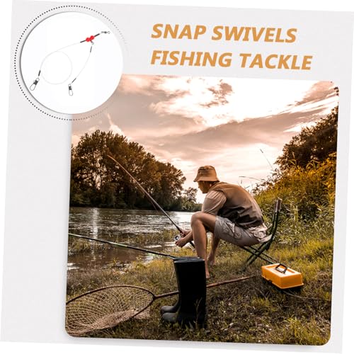 Mikikit 6pcs Practical Saltwater Fishing Leaders Lure Leader Wire miniatura 7