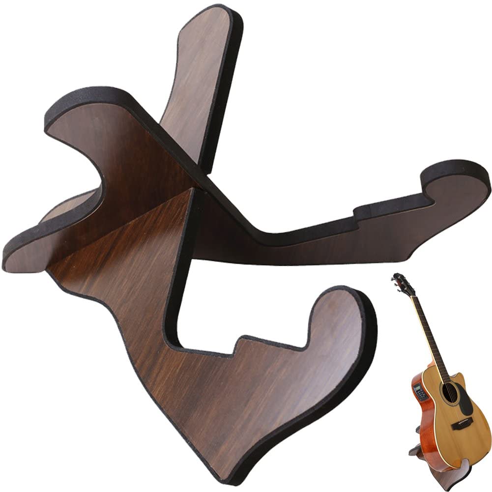 Danlai Style1 Wooden Guitar Stand Foldable Musical Instrument Holder Vertical Ukulele Display Instrument Part Accessories For Classical Guitars