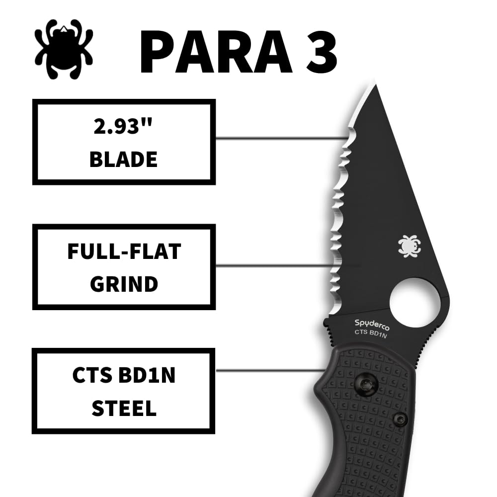 Para 3 - Mango: FRN* Acero: CTS BD1N - Filo: SpyderEdge
