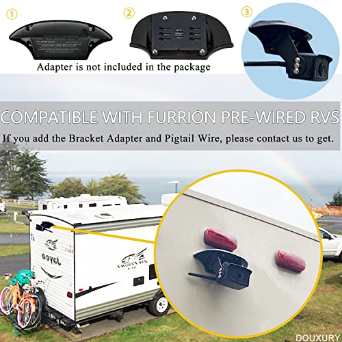 Image of Wireless Backup Camera for RV Truck Trailer Camper Bus 5th Wheel 3 Rear /Side View Cameras 1080P 4-Split 7 inch Screen with Adapter for Furrion Pre-Wired Night Vision IP69 Waterproof 170 Wide View Angle