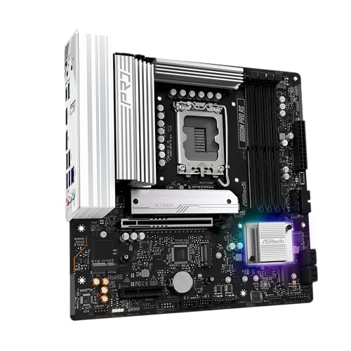 Image of ASRock B860M Pro RS Intel Core Ultra B860 DDR5 8666 MHz 256GB M.2 LGA1851 Micro ATX Motherboard SATA3 6.0 Gb /s PCIe 5.0 BIOS Flashback