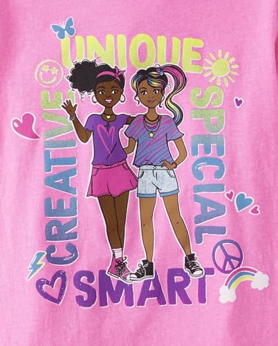 Image of The Children's Place Girls' Sports,Trends,Icons Short Sleeve Graphic T-Shirts,3 Pack