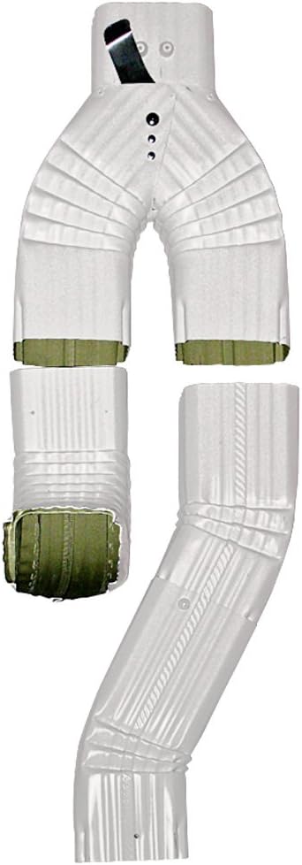 Aquabarrel Inline Downspout Diverter (3x4, High Gloss White)