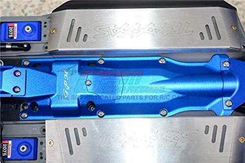 GPM Aluminum Skid Plate For Traxxas E-Revo 2.0 VXL (86086-4) - 3D Middle Chassis Guard, Orange