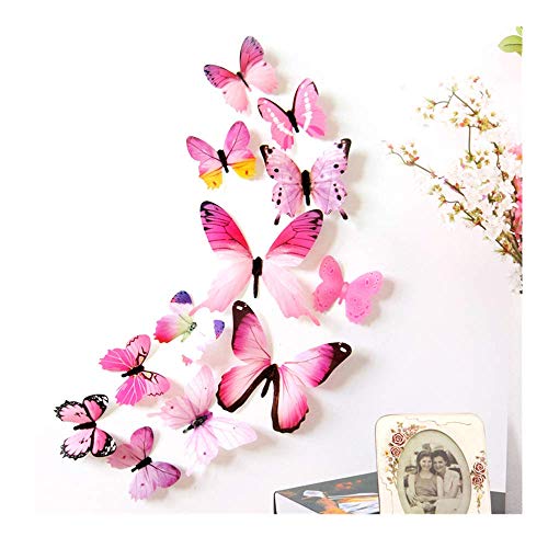Stickers Muraux Enfants Fille Papillon POPLY Autocollants Muraux Salon Sticker Muraux Bebe Fille Garcon Stickers Muraux Salon 3D Stickers Muraux Chambre Adultes 3D Stickers Meubles Deco Animaux Cover