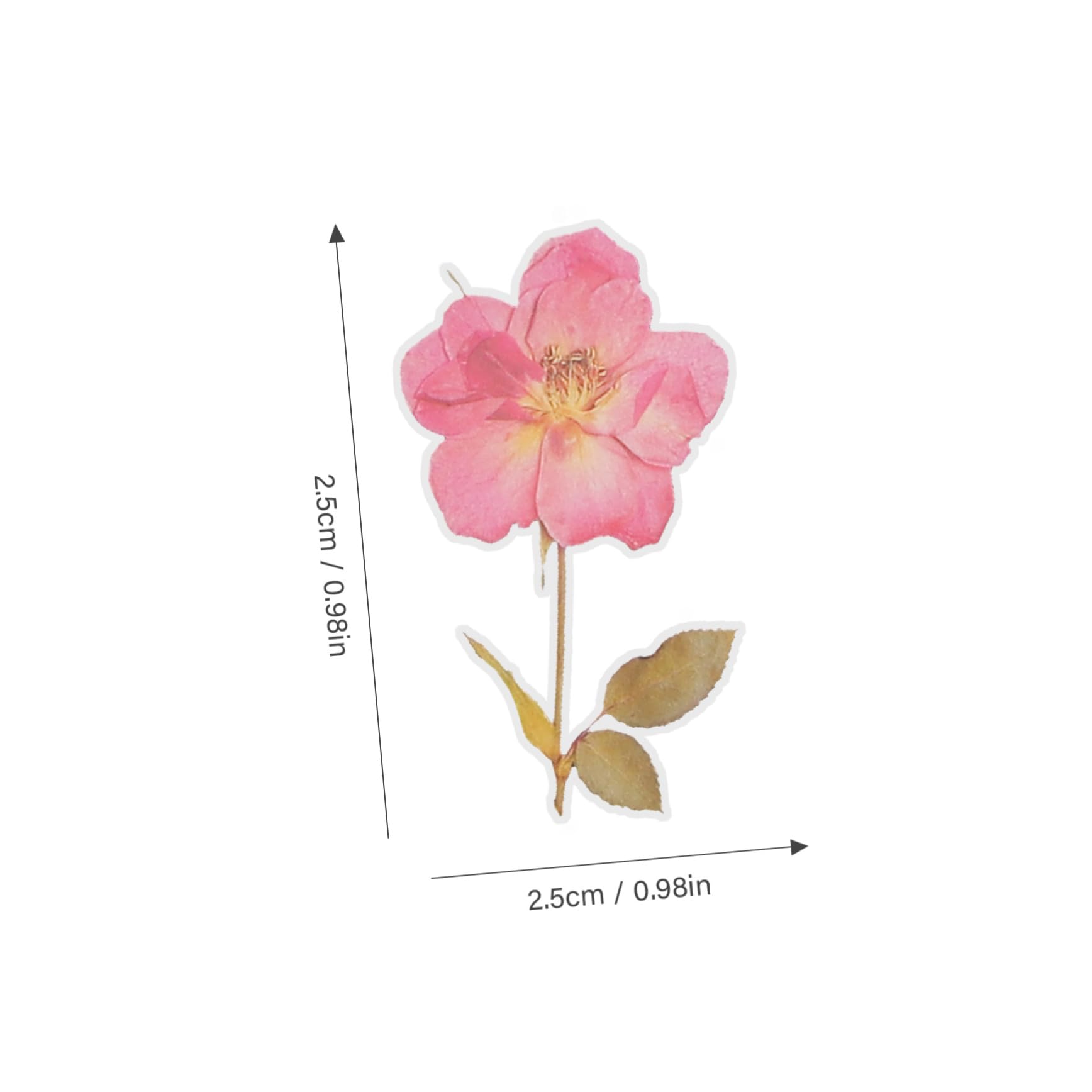 DOITOOL 3 Series Pegatinas Decorativas De Flores Pack De Stickers Elegantes Para Scrapbooking Y Manualidades Para Decoración De Diarios Y Álbumes De Usar Y Almacenar 6 Paquetes*3