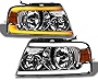TLAPS 7422443826819 For F150 2004-2008 / Mark LT 2006-2008 Switchback Sequential LED Strip Bar Chrome Housing Headlights With Amber Reflector nb