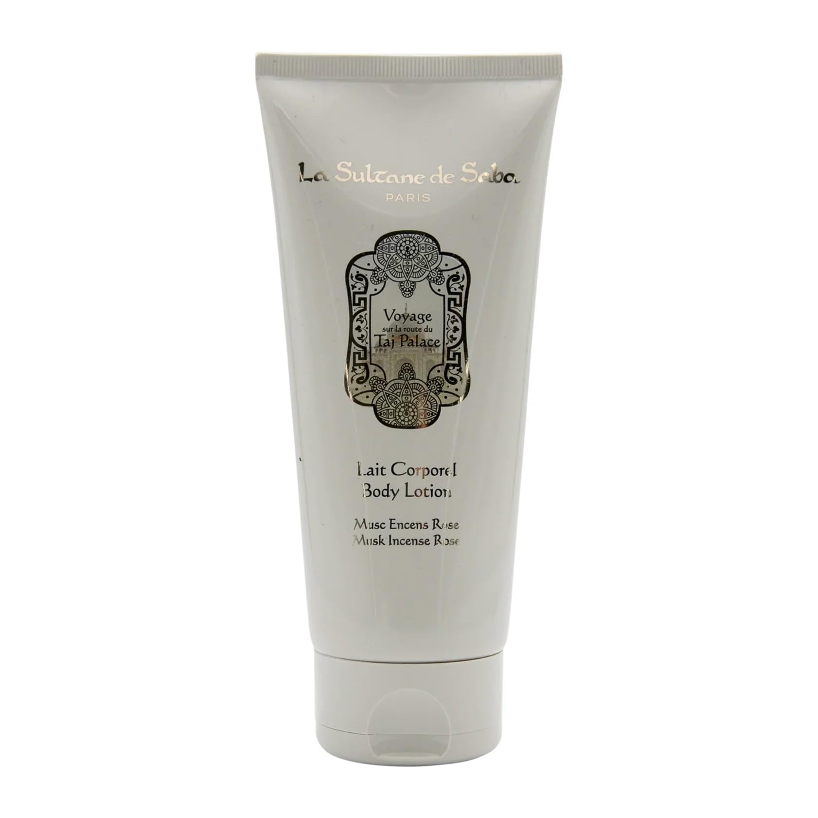 Body Lotion Rose Musk Incense, 200ml (6.8oz) - Traveling on the road of Taj