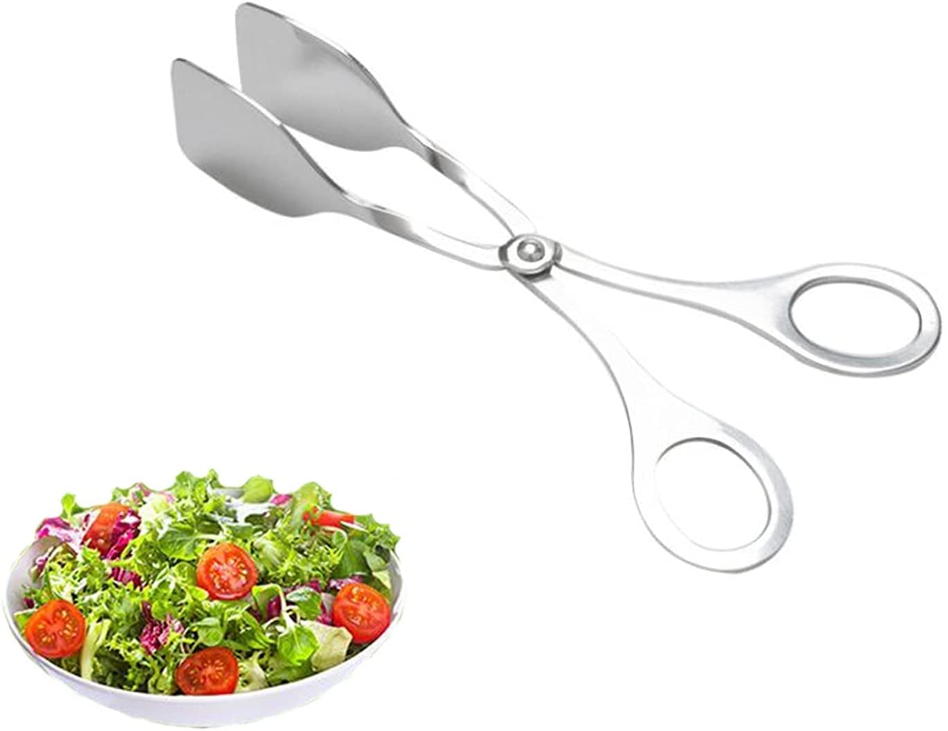 Pinzas de Acero Inoxidable para Barbacoa, Pinzas para bufé, ensaladas, Parrilla, utensilio para Servir