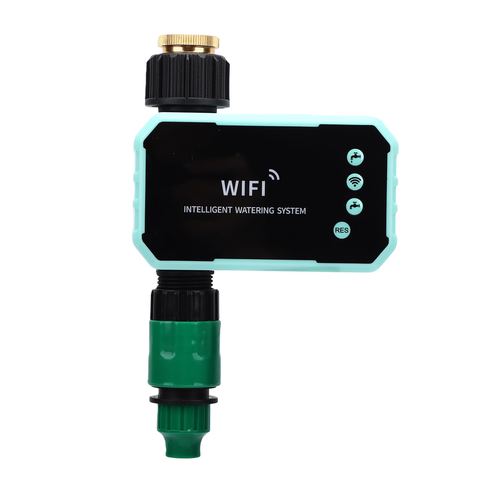 Marhynchus Programmatore Irrigatore WiFi, Timer Solare, Controllo | Sensore pioggia, Installazione semplice, Pannello solare orientabile, Ideale per prati e giardini
