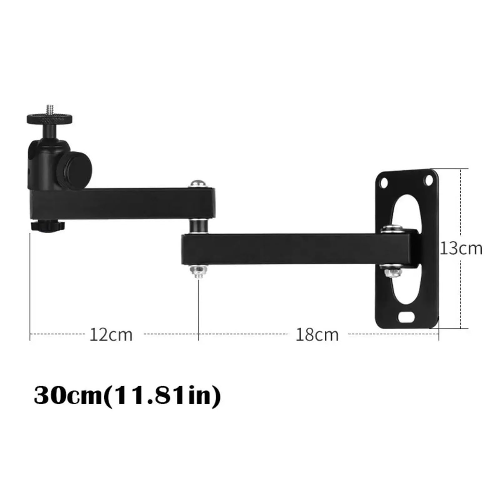 Staffa Per Schermo Di Proiezione Supporto for proiettore regolabile multi-angolo in acciaio al carbonio for con rotazione di 360 gradi Robusto universale(40CM)