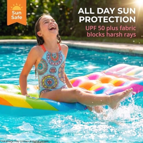 Image of Kanu Surf Girls Jasmine Beach Sport Halter One Piece Swimsuit