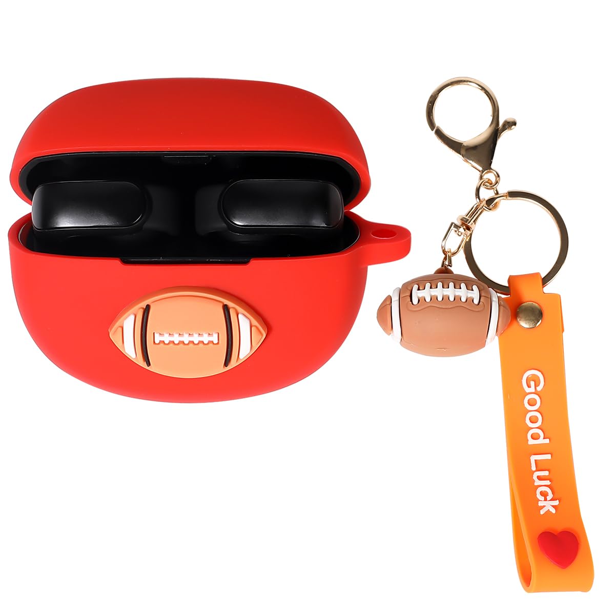 Silicone Case for New Bose Ultra Open Earbuds(2024), Suublg Cute Charging Case Shockproof Protective Cover with Cartoon Doll Anti-Lost Lanyard