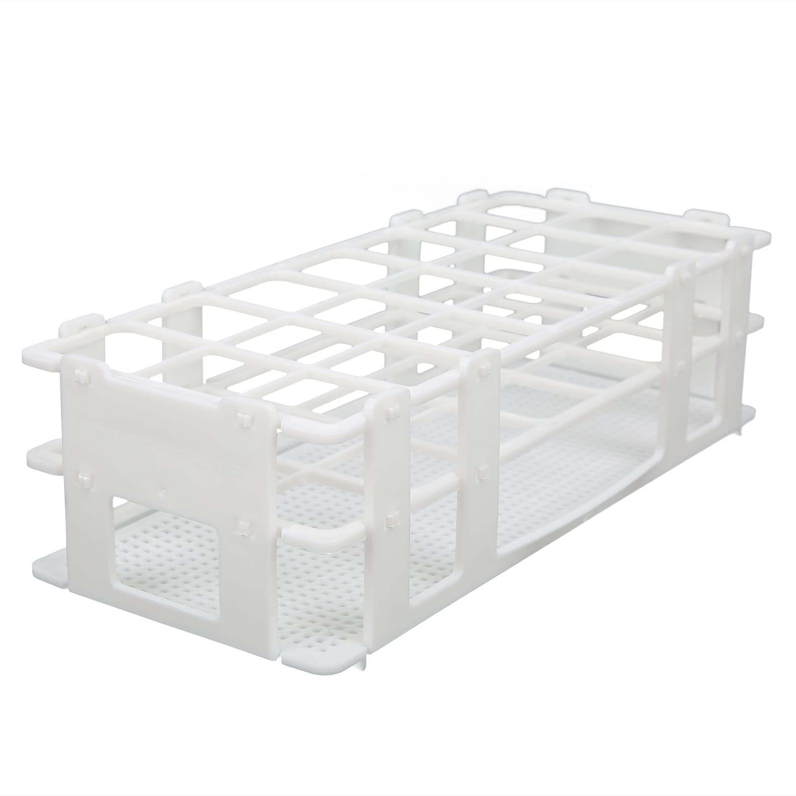 Gradilla para Tubos de Ensayo 30 mm x 21 Orificios Plástico Desmontable Laboratorio
