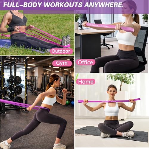 Image of Resistance Bands,Pull Up Bands,Stretching Assist Bands Set for Men & WomenPortable Exercise, Muscle Training,Physical Therapy,Exercise Workout Bands for Working Out