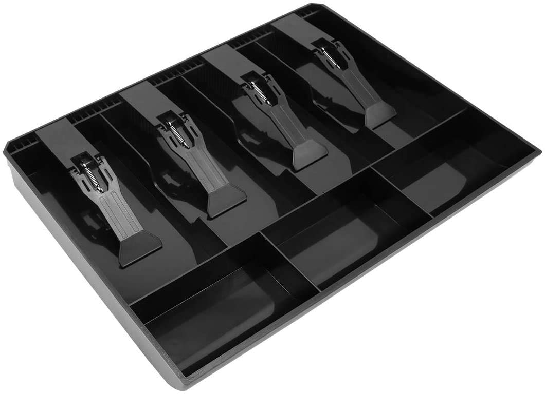 VIDISA ABS Cash Drawer, 4 Cash and 3 Coin Organizer for Supermarket, 7 Slot, Plastic,32.2 x 3.5 x 24.5 cm (Black) (B0841Y23RL) Amazon Price History, Amazon Price Tracker