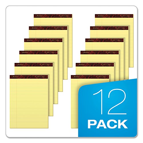 Esselte-ESS20022-Ampad-Gold-Fibre-Pads-8-12-x-11-34-Canary-50-Sheets-Pack-of-12