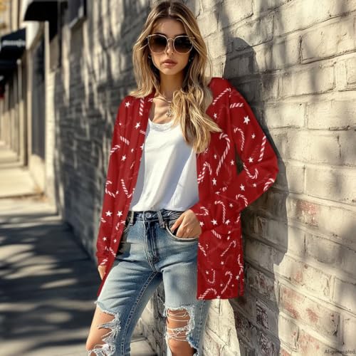 Image of Cardigan Sweaters for Women Long Sleeve Cardigan Soft Drape Open Front Fall Dusters V-Neck Jackets Dressy Loose Coat