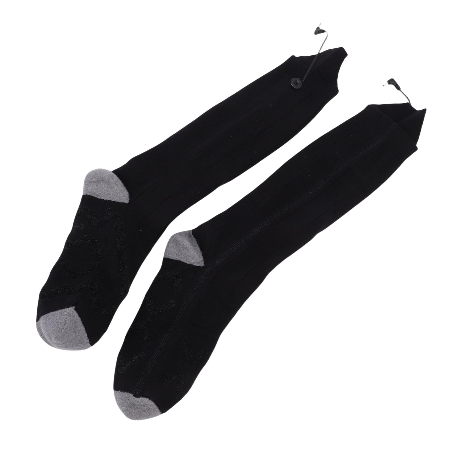 Buachois Chaussettes Chauffantes Rechargables Chaussettes Thermiques Electriques, Tech De Chauffage Dual Sided Reglage par App 3 Sec 5000mAh pour Hommes Femmes Ski Randonnee Hiver
