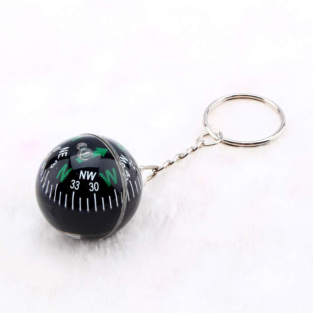 Bussola Portachiavi A Sfera 28mm, Con Liquido, Per Escursionismo, Campeggio E Sopravvivenza, Design Pratico E Portatile