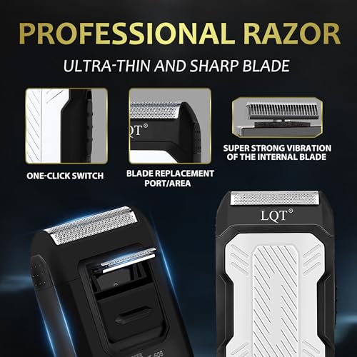 Image of Hair Clippers for Men with LED Display, 4-Piece Cordless Grooming Kit with Hair Clipper, Beard Trimmer, Foil Shaver & Nose Trimmer, Complete Set for Home Barber