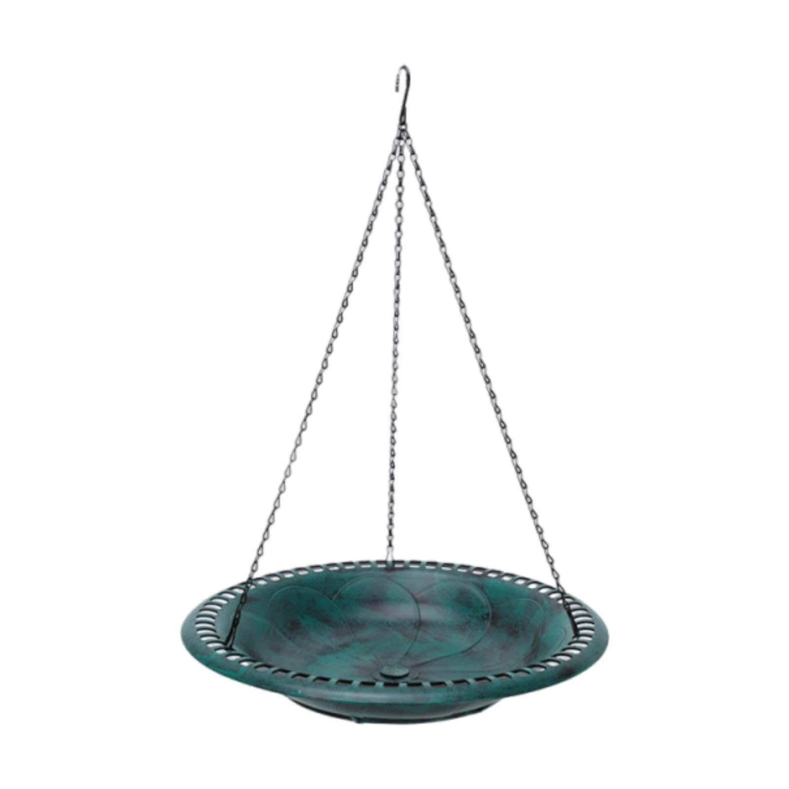 Hanging Bird Bath Bird Feeder for Blue, Wrens Versatile with 53Cm Chain GreenHome & Garden|Yard, Garden & Outdoor Living|Bird & Wildlife Accessories|Birdbaths-image-1