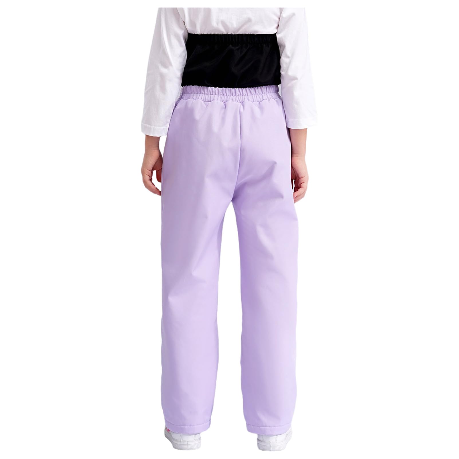 CHICTRY Pantalon Ski Enfant Fille Polaire Chaud Pantalon Thermique d'hiver Coupe-Vent Pantalon Softshell Combinaison de Neige
