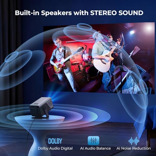 Portable Smart Projector 4K Support