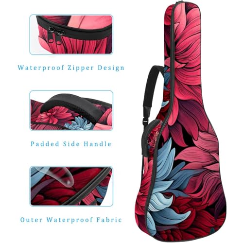 JRHEJTFZ Housse pour guitare acoustique de 1,9 cm d’épaisseur – Imperméable – Durable et élégant – Motif floral, Multicolore 4., 42.9×16.9×4.7 in, Motif imprimé tendance - Les Beatles, Paul McCartney, John Lennon, RIngo Starr, George Harrison JRHEJTFZ Housse pour guitare acoustique de 1,9 cm d'épaisseur - Imperméable - Durable et élégant - Motif floral, Multicolore 4., 42.9x16.9x4.7 in, Motif imprimé tendance – Image 5