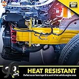 SOL 4pk x 20m Wiring Harness Tape, Black Loom Binding Felt for Cars, Motorcycle, Durable and Flexible, Heat-Resistant Adhesive Fabric Cloth Strip, Ideal for Automotive Electrical Wire Cable Management - Image 6