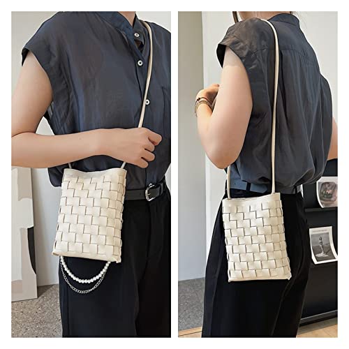 Image of Woven Small Crossbody Bags Cell Phone Purse for Women Teen Girls Small Shoulder Phone Bag