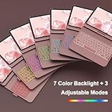 KBCASE Keyboard Case for iPad 10th Generation/A16 11th Generation Case with Keyboard 360° Rotatable Keyboard with Trackpad for iPad 10th 10.9" 2022/A16 11th Generation 11" 2025,7 Backlit,UK Layout - Image 4