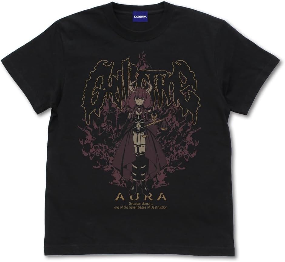 Kaos Cospa Aura the Guillotine T-shirt BLACK (S/M/L/XL)