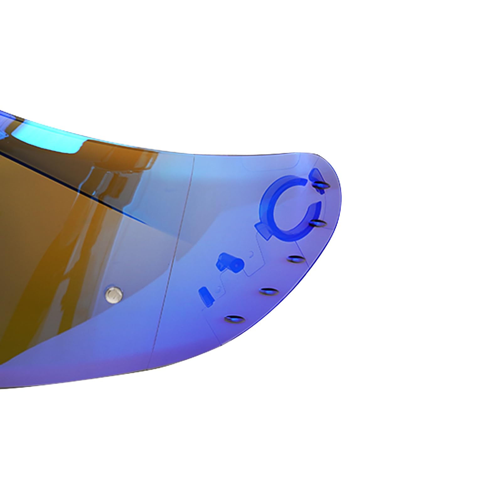 Visiera Casco,Protezione per Il Vento del Motociclo,Casco Parabrezza Moto Visiera a Lente Integrale per MT V-14 Rapide Targo Blade 2 (Blu cromo)