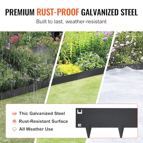 Vevor STEEL LANDSCAPE EDGING 5INCH*16.25FT Steel Landscape Edging, 5-Pack Steel Garden Edging Borders thumb #2