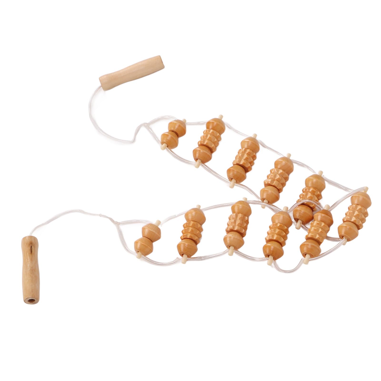 Dispositivo de Masaje Rodillo de Masaje de Espalda Masajeador de Espalda con Rodillo de Agarre de Madera Herramientas de Masaje de Madera Herramientas de Escultura Corporal para