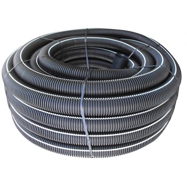 TUBO CORRUGATO CAVIDOTTO DOPPIA PARETE ø 90 MM 50 MT POLIETILENE PASSACAVI CABLAGGIO IMPIANTO ELETTRICO ISOLAMENTO LUCE FILI FILO TUBI FLESSIBILE FLEX MATASSA TERRA GIARDINO PROTEZIONE MARRAEDILE