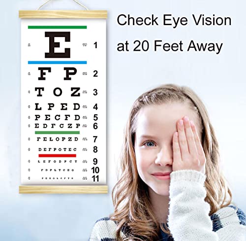 Image of DMCBY Snellen Eye Chart, Eye Charts for Eye Exams 20 Feet, Snellen Chart