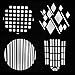 travelbo Projector, 8 Pieces Optical Snoot travelbos Modern Style Spotlight for Photography Optical Snoot travelbos with Different Hollow Patterns for Shaping The Light Photography Studios