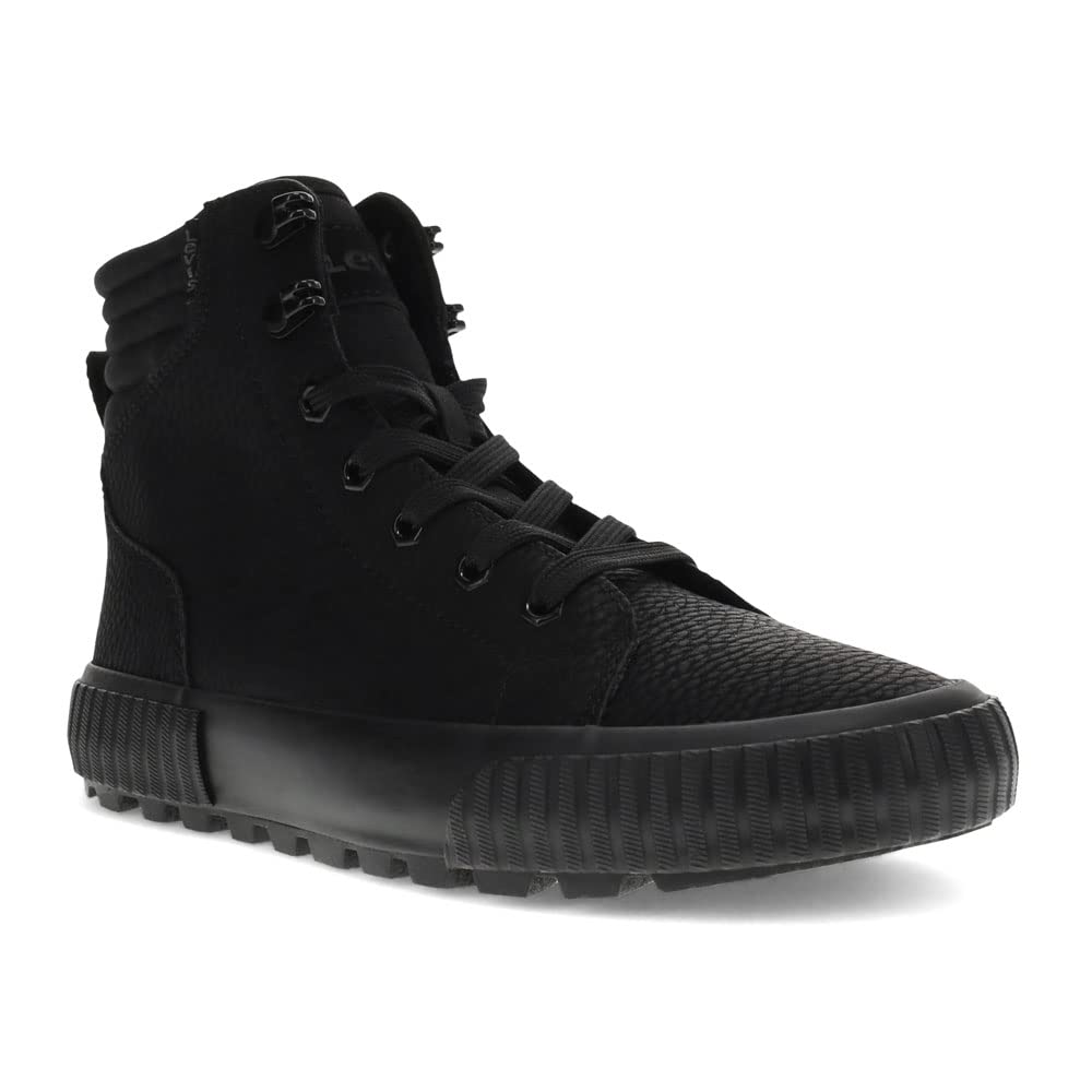 Levi's Womens Olivia Hightop Platform Sneaker Shoe, Black, 6 UK