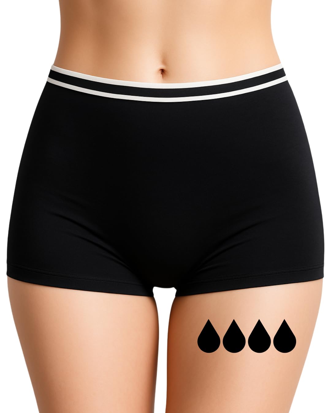 Super Absorbent 10 Years / 4XL Organic Cotton Menstrual Panties | Washable | Abundant Flow Period