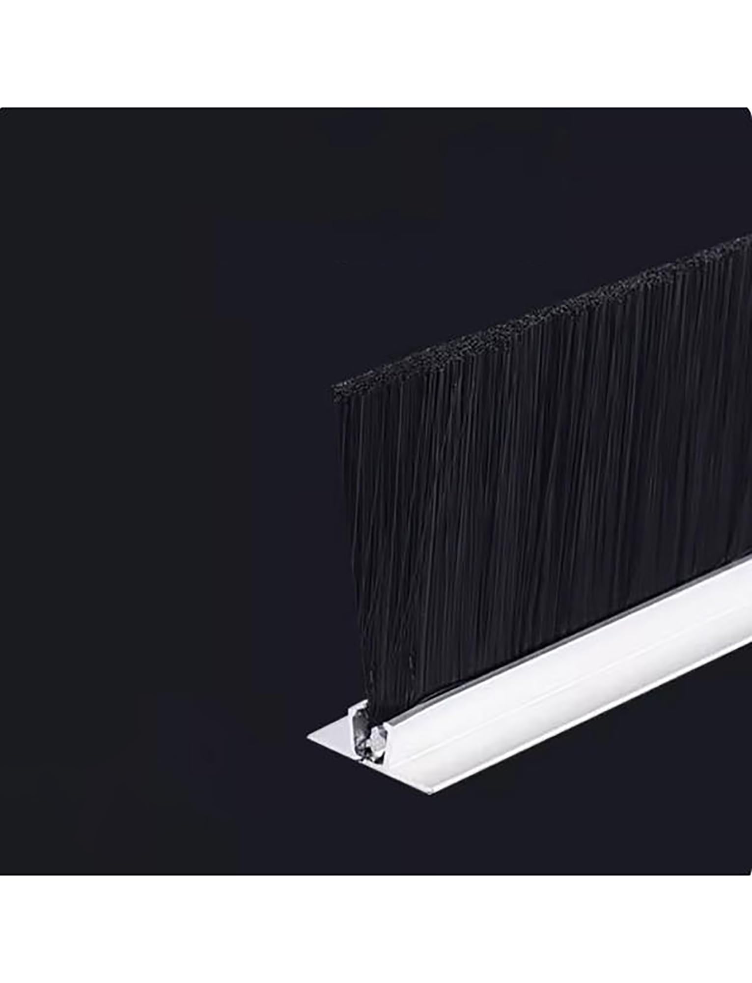 Szczotka paskowa, Uszczelka szczotkowa z nylonu aluminiowego z rowkiem w kształcie litery T, różne rozmiary(Height 2.4"/60mm)
