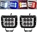 Produktbild 2 Packungen Ultrahoch hell 3,75"60W Dual Side Shooter Zweifarbiger Strobe Cree Pods Leichter, warnender Light Side Shooter mit Blitz-Strobe-Funktion für Jeep Boat Truck Car ATV-Boot (Weiß + Gelb)
