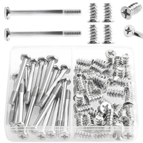 Zmbroll 60Pcs Silver PC Computer Case Cooling Fan Mount Screws UNC 6-32x32mm Fan Long Screw and PC Case Fan Screws M5x10mm Radiator Water Cooling Screw for Computer Case Fan Mount