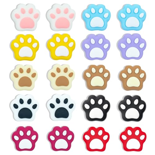 Set de 20 imanes decorativos huella de gato