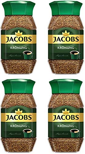 Jacobs Kronung Instant Coffee 100 Gram / 3.52 Ounce (Pack of 4)