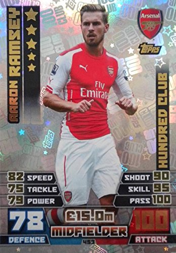 Preisvergleich Produktbild Match Attax 2014 / 2015 Aaron Ramsey Hundred 100 Club 14 / 15