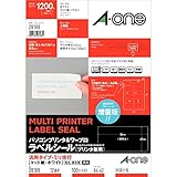 エーワン パソコン&ワープロラベル 汎用タイプ・ミリ改行 12面 100シート 28188