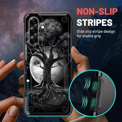 EFGWSDER for Galaxy A36 5G Case,[Dual Layer][10 FT Military Grade Drop Protection] Heavy Duty Shockproof Case for Samsung Galaxy A36 5G 6.7" 2025,Tree of Life Moon - image 6