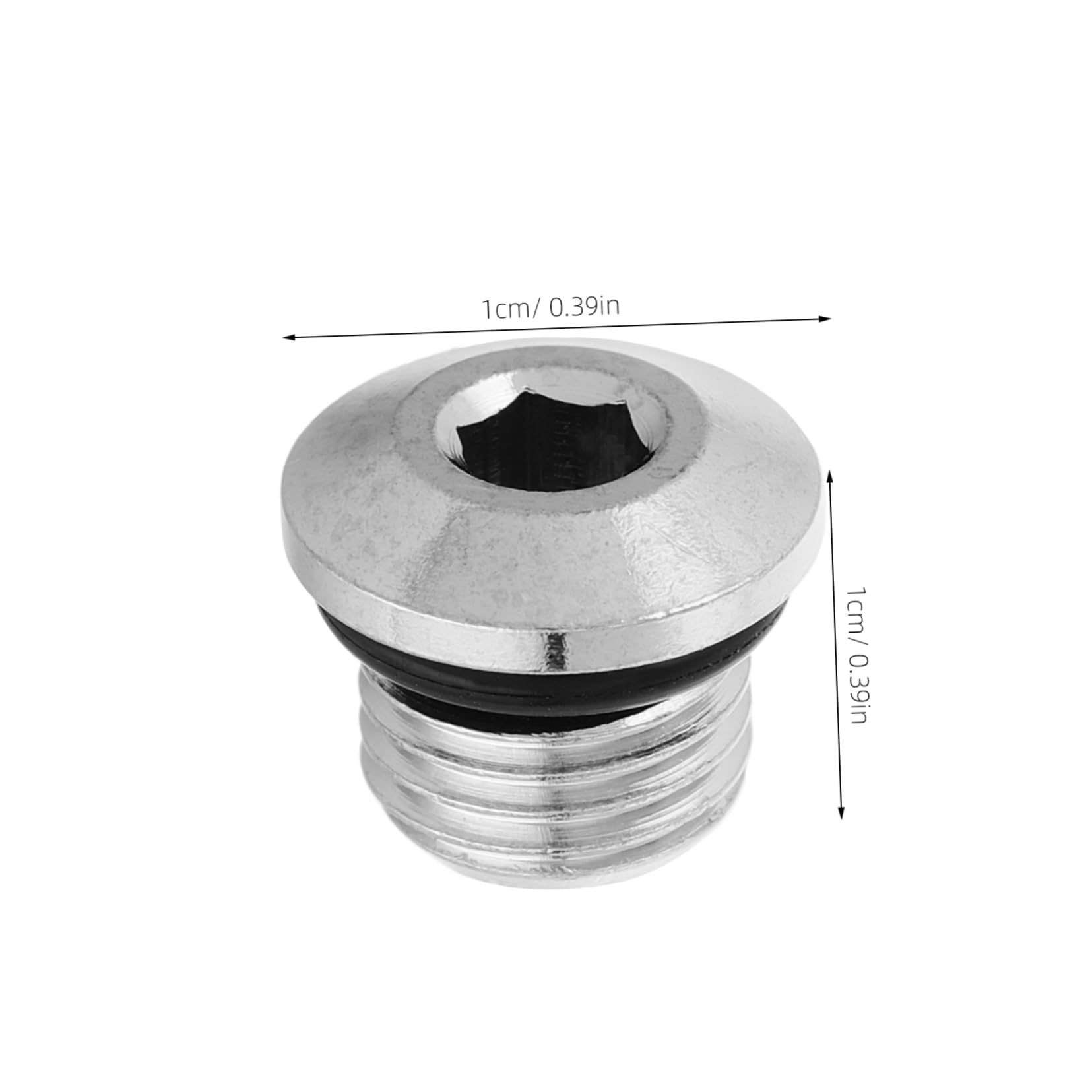 LAPYAPPE Diving First-Class Head Screw Water Sports Parts Scuba Regulators High Pressure Port Plug Diving Regulators Replacement Scuba Diving Screw Adapters Chrome Plated Copper Silver